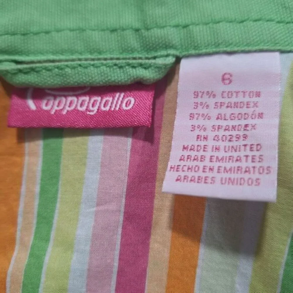 Pappagallo Jacket for Women, Green Color, Long Sleeves, Front Buttons and 2 Pock